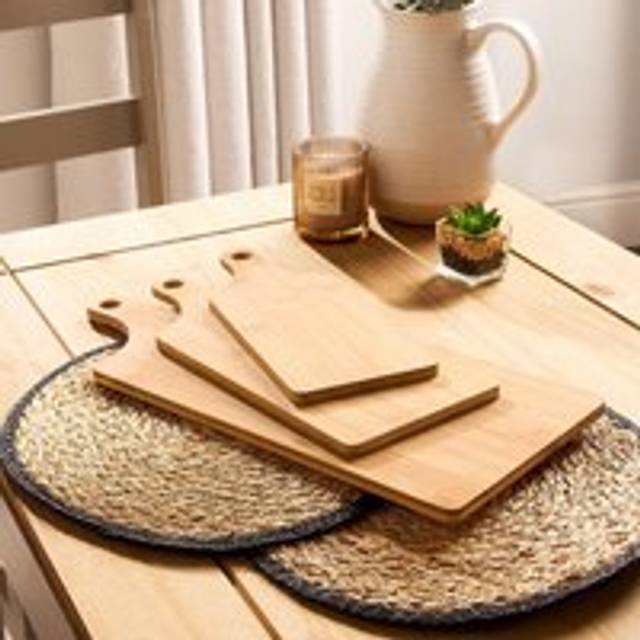 Set Of Wooden Serving Boards - Brown