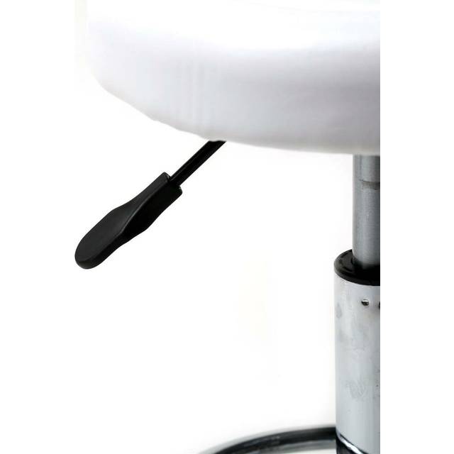 Height Adjustable Nanaimon Lab Stool - White (24cm H X 13cm W X 33.02cm D)