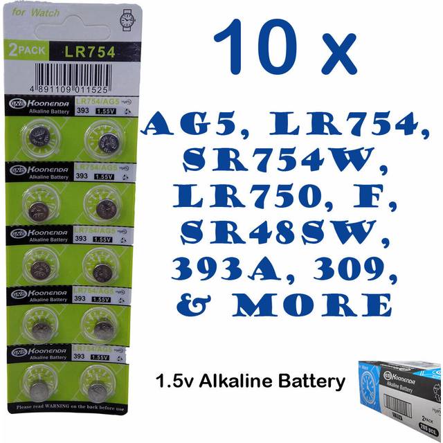 10x ag3 lr41 192 sr41 1.55v ref399 button cell batteries