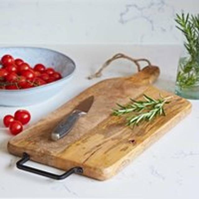 Natural Mango Wood Rectangular Chopping Board - One Size