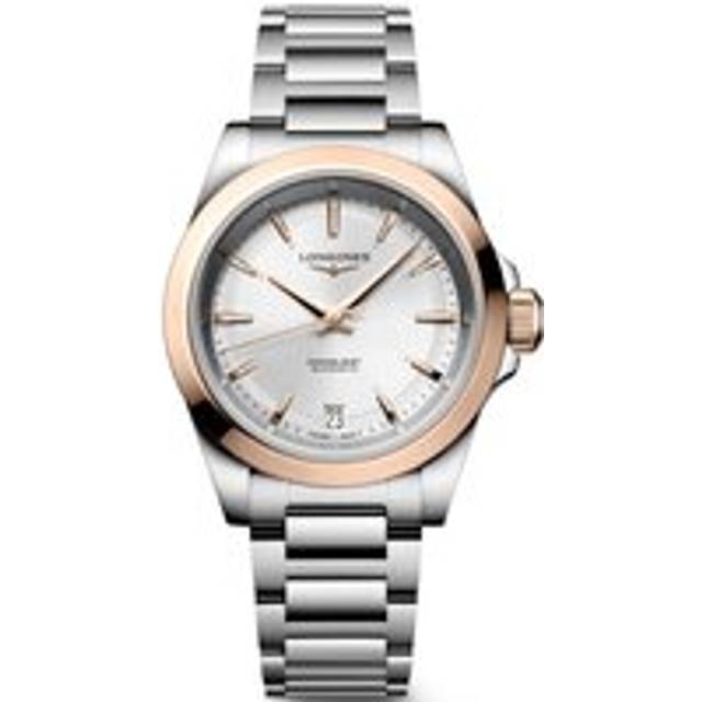 Longines Conquest 34mm Stainless Steel and 18ct Rose Gold Automatic Ladies Watch