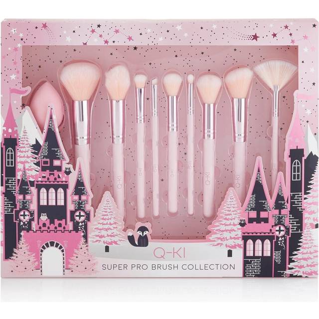 Q-KI  Super Pro Brush Collection Blending Brush and 9 x Makeup Brushes