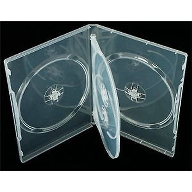 100 x Dragon Trading 4 Disc Clear DVD/CD/BLU RAY Case - 14mm Spine
