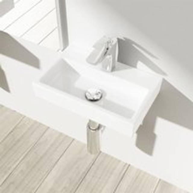 Durovin Compact Ceramic Wall Hung Sink - Cloakroom Hand Washing Basin