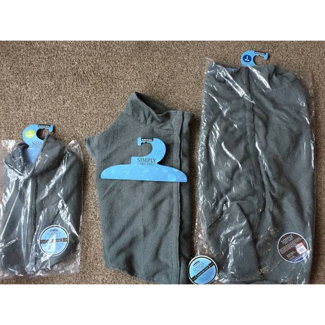 Grey 'Simply Dry' Comfortable Warm Deep Drying Small Dog Coat - One Size