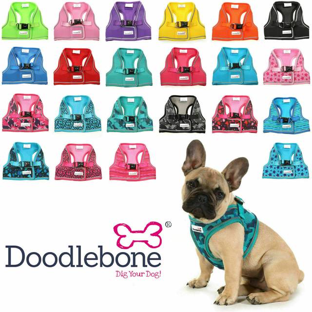 Doodlebone Originals Snappy Dog Harness Coal 7 Sizes - 1