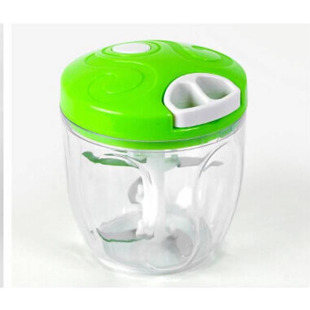 (Green) Vegetable Fruit Chopper Onion Grater Shredder Garlic Slicer Cutter Meat Grinder Spiralizer Egg Mix Kitchen Tool Accessory Gadget