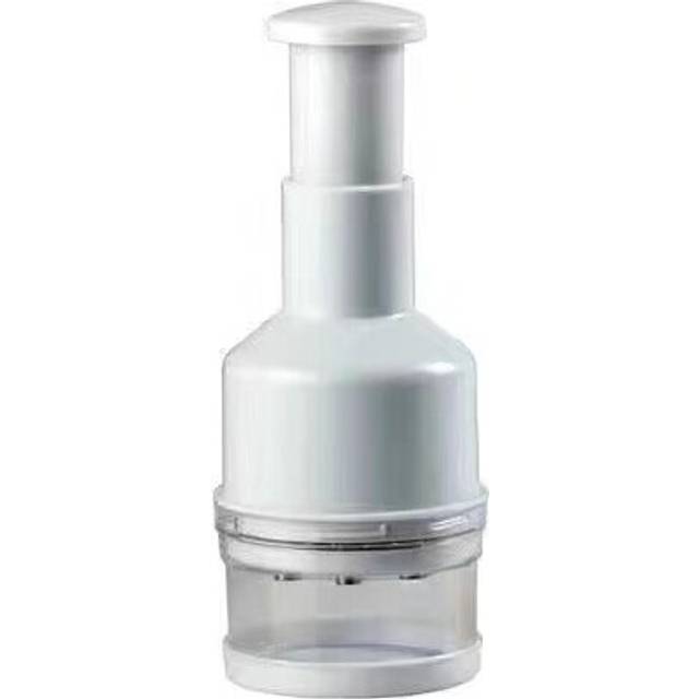 (Plastic White) Hand-Pressing Vegetable Cutter Manual Onion Chopper Garlic Crusher Mash Garlic Device Dicer Mixer Kitchen Tools