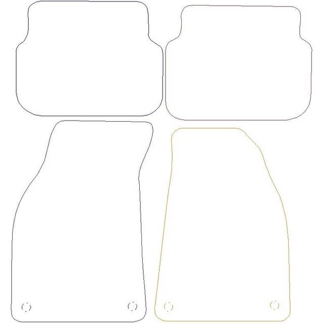 Audi A6 Graphite - Luxury Mats 4 Clips (Ss7060)