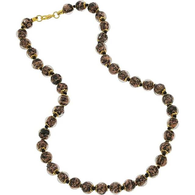 GlassOfVenice Murano Glass Sommerso Necklace - Black