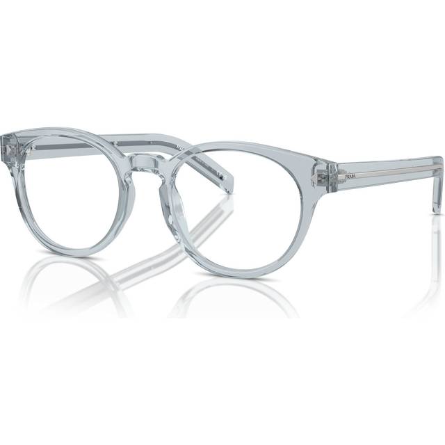 Prada PR A14V 19T1O1 50 Blåa Glasögon (Endast Båge) Män
