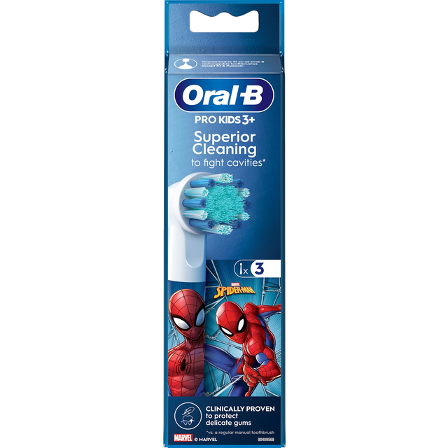 Oral-B Pro Kids 3+ tandbørstehoveder - Spiderman (På lager i butik)