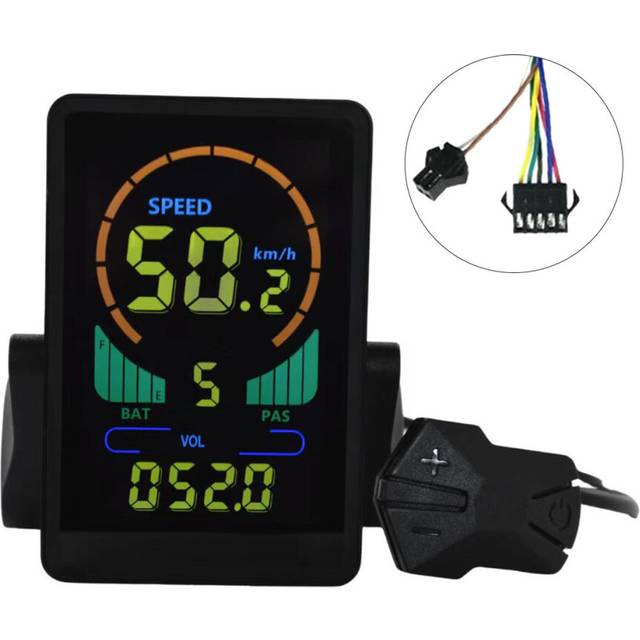 M7C Electric Bike LCD Display Color Meter 24V-60V E Scooter LCD Panel with USB UART for Mountain Electric Bike(SM 6PIN)