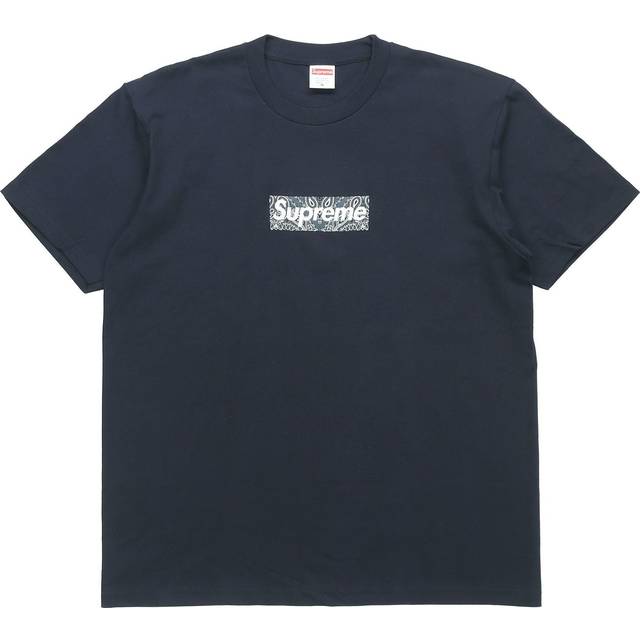 Supreme FW19 Week 17 Bandana Box Logo Tee SUP-FW19-10903 - Navy Blue - M