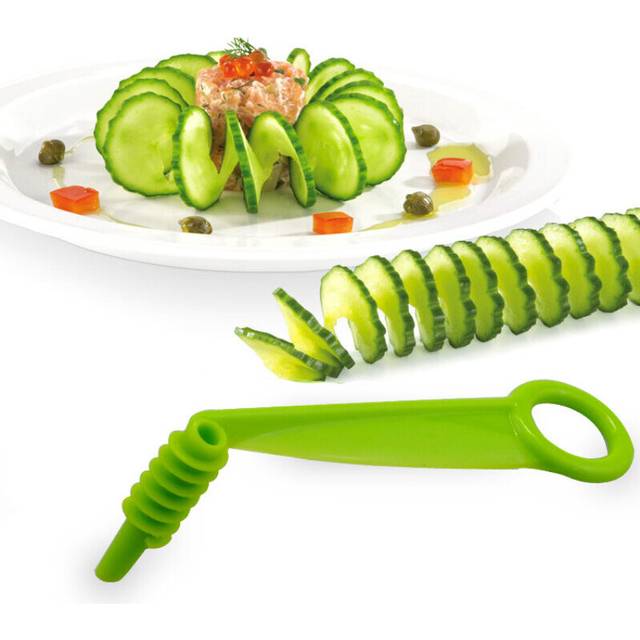 1pcs Manual Slicers Spiral Screw Slicer Cutter Salad Chopper Kitchen Tools Potato Tower Carrot Vegetables Cutting