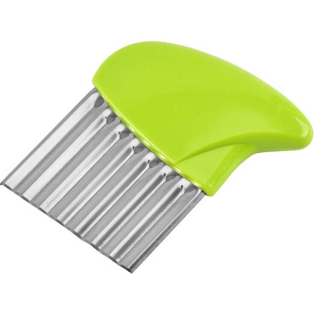 (green) Wavy French Fries Cutter Stainless Steel Potato Slicer Chopper Slicer for Durable Kitchen Gadgets Cutter