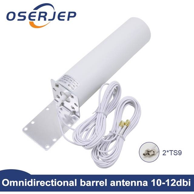 4g lte antenn crc 9 sma ts9 12 dbi omni antenne 2.3 ghz exteriör tätning 5m kabel 2.4 ghz för huawei b315 e8372 e3372 zte router