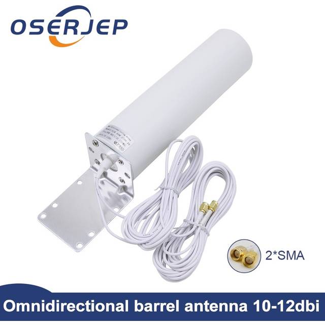 4g lte antenn crc 9 sma ts9 12 dbi omni antenne 2.3 ghz exteriör tätning 5m kabel 2.4 ghz för huawei b315 e8372 e3372 zte router