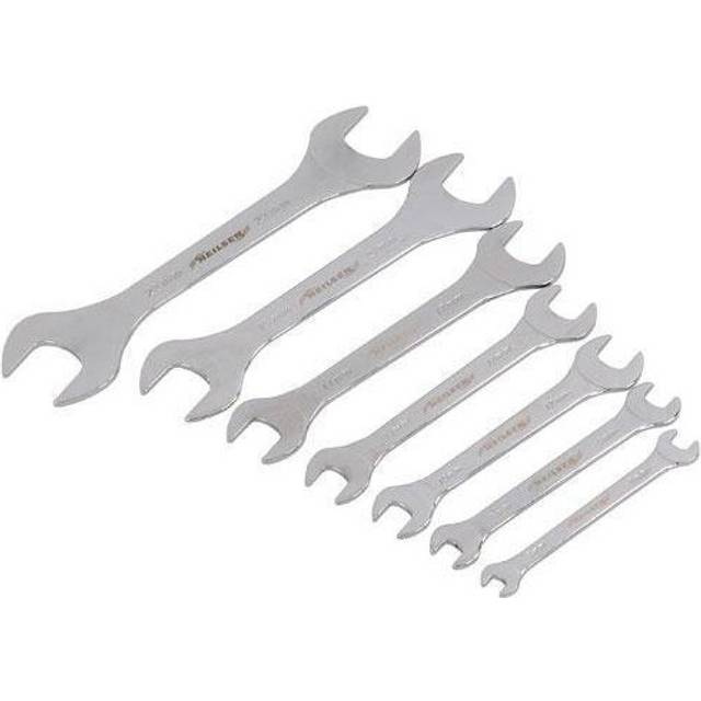 7pc extra slim 3mm flat spanner set double open wrench 6mm–23mm metric tools