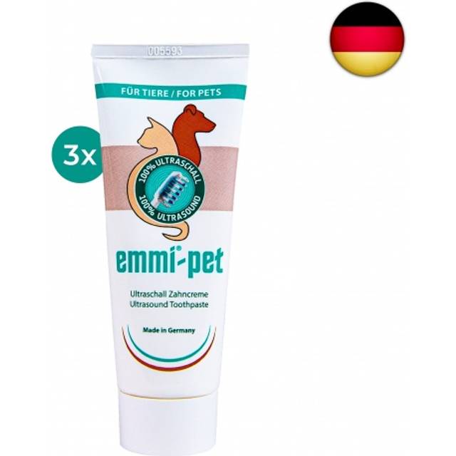 3X Dog Toothpaste for Ultrasonic Toothbrush I Dog Toothpaste Suitable for All Dog Breeds of All Ages I Vegan, Free from