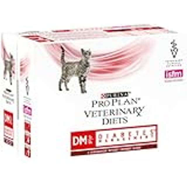 Purina Pro Plan Veterinary Diets DM Diabetes Management - Wet Cat Food with Beef 10x85g - 68839 - Animed