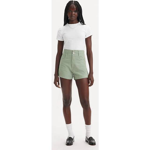 Mammashorts med hög midja - Grön / Lily Pad - 27