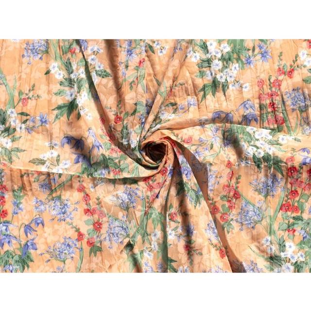 Cotton Blend Voile Fabric Salmon