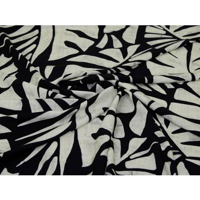 Minerva Exclusive Monstera Street Viscose Challis POD Fabric