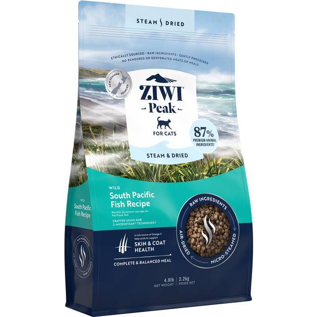 ZIWI PEAK Cat Steam Dried Wild South Pacific Fish | Size: 2.2kg