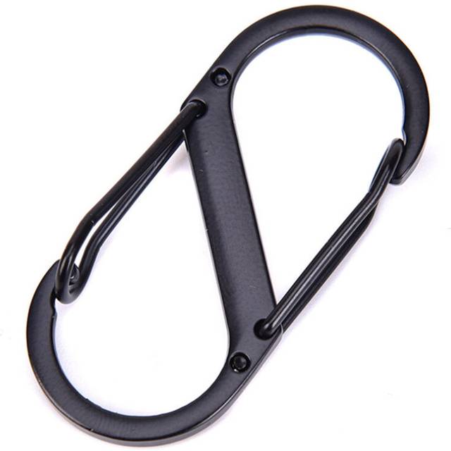 10PCS  Multifunctional Carabiners Outdoor Carabiners S-shape Hooks Stainless Steel Quickdraws