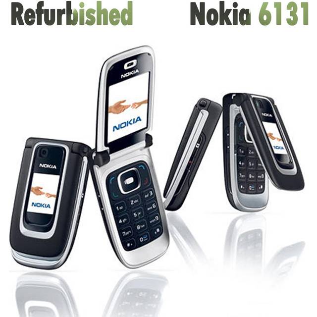 (black, Simple Set) Refurbished Nokia Original Nokia 6131 Mobile Phone