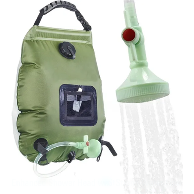20L Solar Hiking Camping Heating Shower Bag with Shower Head