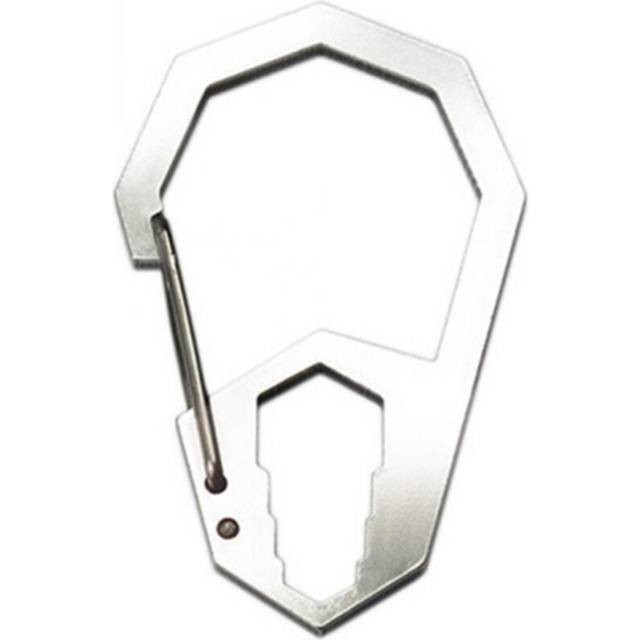 3 PCS EDC Outdoor Camping Tool Outer Hex Spanner Carabiner Stainless Steel Climbing Buckle Multi-Function Keychain Hanging Buckle