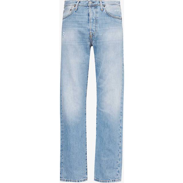 Acne Studios Mens Light Blue 1996 Distressed Denim Jeans 32/32 - LIGHT BLUE