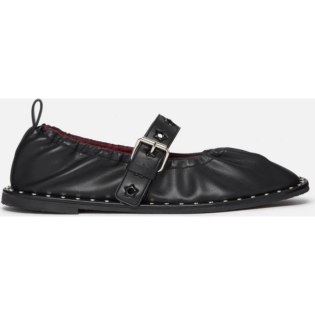 Stella McCartney Black Falabella Star-Studded Ballerina Flats - 1000 BLACK - IT 38.5