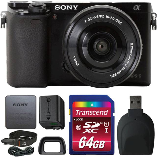 SONY A6000 Black SEL 16-50MM OSS Black+32Gcard+Bag+Battery+Card Reader