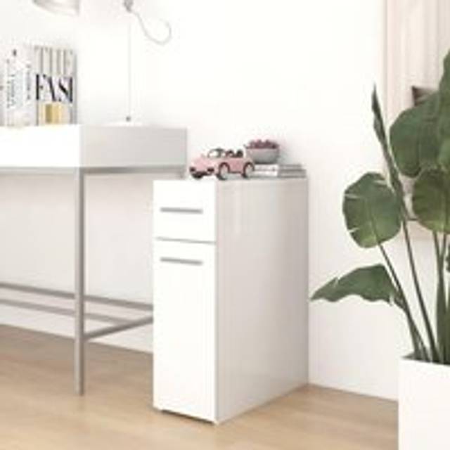 Apothecary Cabinet White 20x45.5x60 cm Engineered Wood - One Size