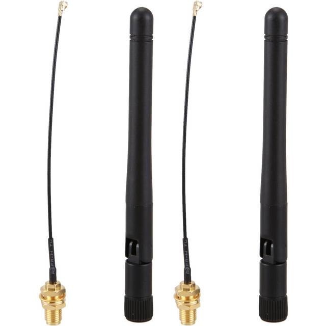 2X 433Mhz Antenna 3Dbi gsm rp-sma Plug Rubber Waterproof Lorawan + ipx To sma Extension Cable