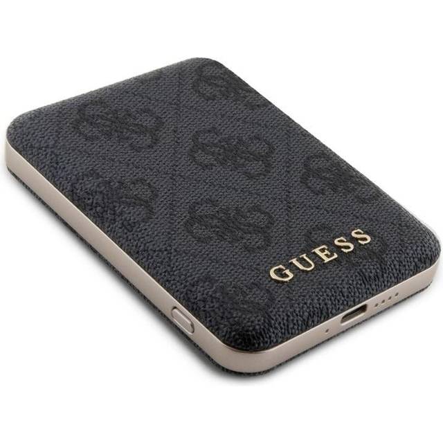 Guess 4G Magnetisk Trådlös Powerbank 5000mAh - MagSafe Kompatibel - Svart