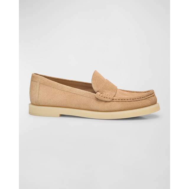Stuart Weitzman, BLAKE LOAFER, Last chance, NEW CAMEL/CREAM, SPORT SUEDE