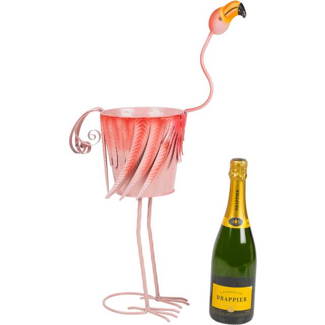 Caelynn Metal Flamingo Ice Bucket (61cm H X 40cm W X 22cm D)