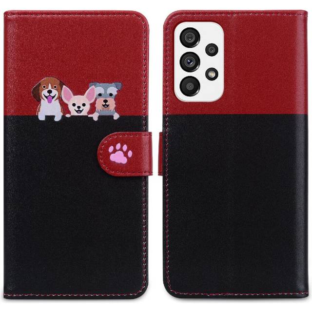 (Black) Case for Samsung Galaxy A73 5g Shockproof Leather Case Simple Business Flip Cover Wallet