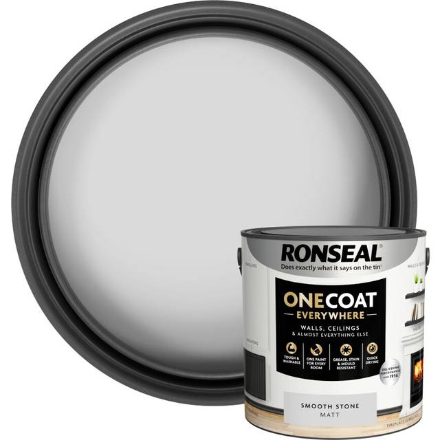 (Smooth Stone) Ronseal One Coat Everywhere Matt Paint 2.5L