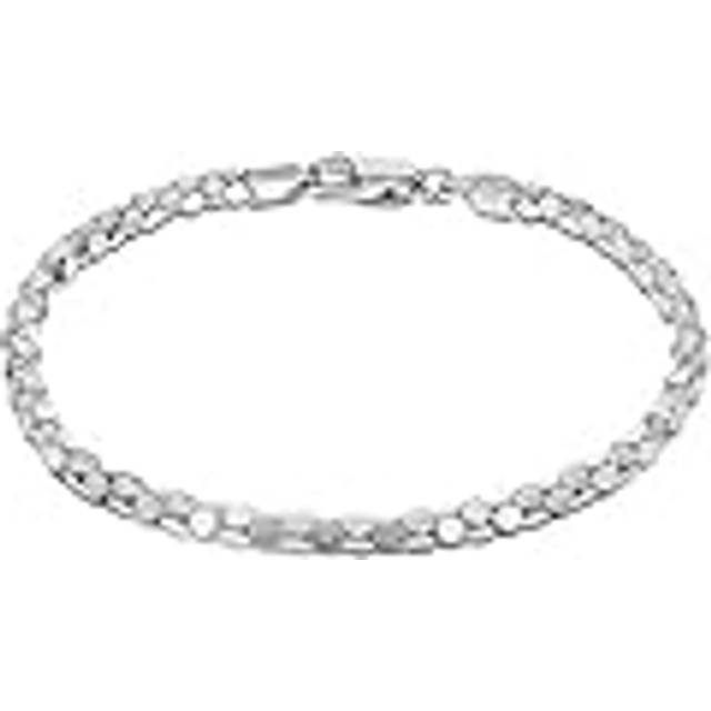 Tuscany Silver Sterling Silver Round Mirror Bracelet of 20cm/8