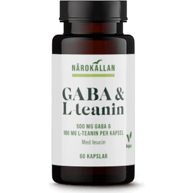 GABA & L-teanin 60 kapslar - Närokällan
