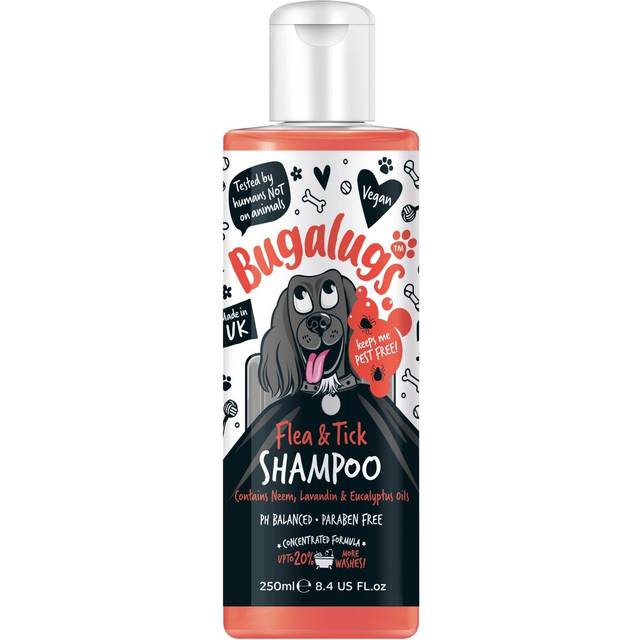 Bugalugs Flea and Tick Dog Shampoo 250ml - Red