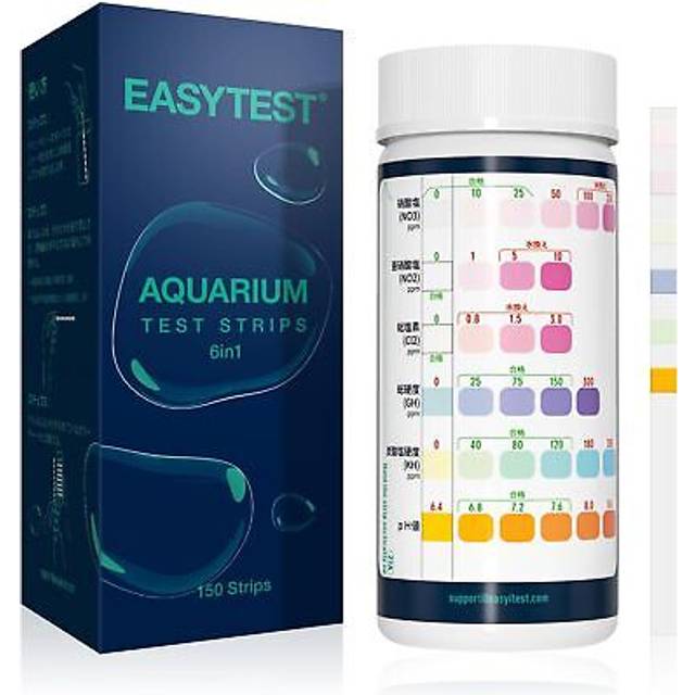 150 easytest aquarium test strips fish tank marine tropical | 6-in-1