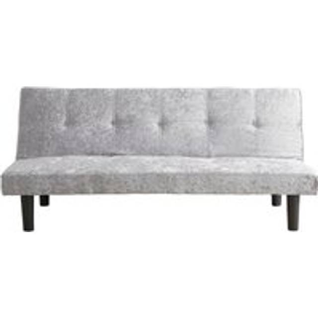 Comfy Living - Crushed Velvet Sofa Bed in Silver