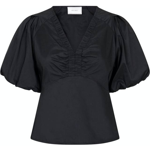 Neo Noir, Blusar & Skjortor , Dam, XL, Bomull, Irina Poplin Blus - black (XL)