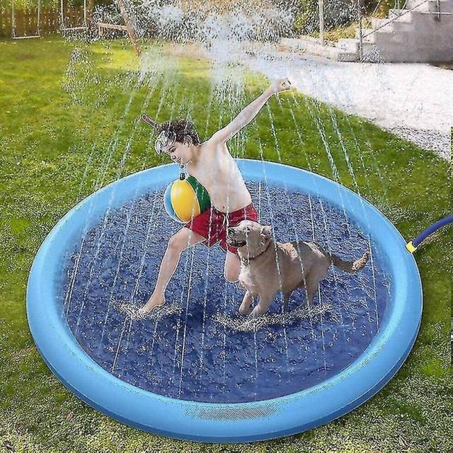 170*170cm Pet Sprinkler Pad Play Ing Mat Swimming Pool Inflatable
